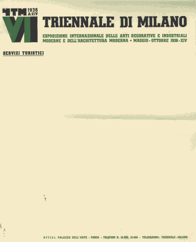 Image for Carta intestata "Servizi Turistici", con logo di Mario Sironi