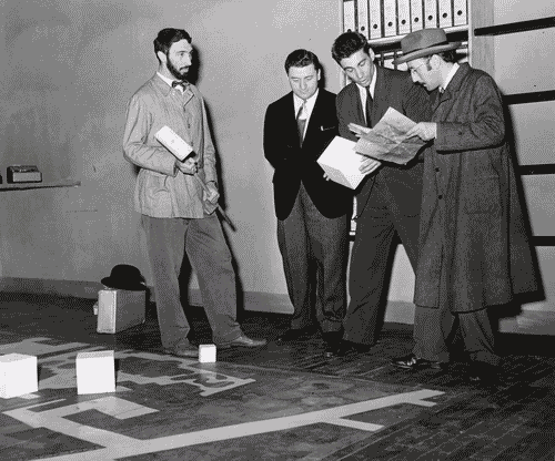 Image for X Triennale - Mostra dell'urbanistica - Preparazione del cortometraggio "una lezione di urbanistica" regia di Gerardo Guerrieri - Jacques Lecoq