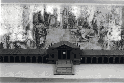Image for XVI Triennale - Terzo ciclo - Il progetto di architettura - Idea e conoscenza - Modello in scala di villa Emo a Fanzolo di Vedelago - Cartone per l'affresco della "Scuola di Atene"