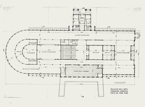 Image for Palazzo dell'Arte - Disegni di progetto - Pianta del piano primo