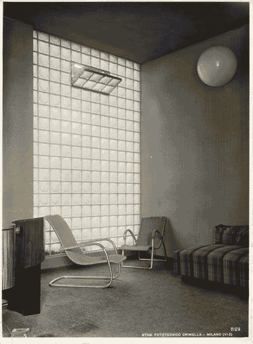 Image for V Triennale - Mostra dell'abitazione - Sala d'estate di Ottorino Aloiso, Luigi Chessa, Umberto Cuzzi, Gino Levi Montalcini, Giuseppe Pagano, EnricoPaulucci, Ettore Sottsas, Carlo Turina