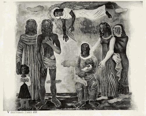 Image for V Triennale - Pittura murale e scultura decorativa - Galleria delle pitture - Pittura murale "la madre" di Gabrile Mucchi