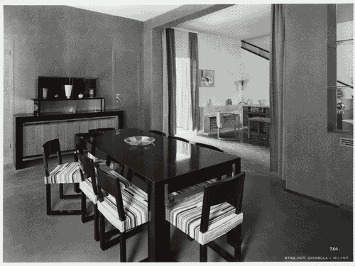 Image for V Triennale - Mostra dell'abitazione - Casa appenninica di Melchiorre Bega, Alberto Legnani e Giorgio Ramponi - Sala da pranzo