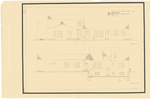 Image for Mostra Internazionale di Architettura moderna. Quartiere. Quartiere "La Martella", Matera. Asilo nido. Lati est e ovest