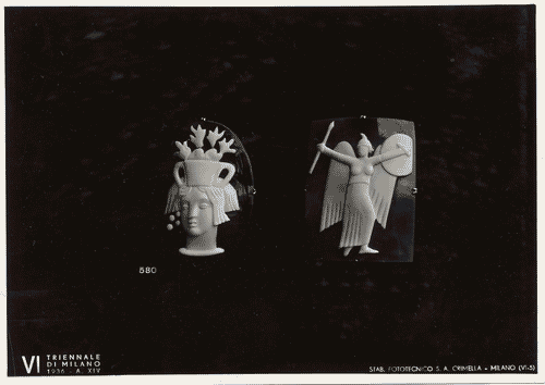 Image for VI Triennale - Sezione dell'E.N.A.P.I. - Cammei, coralli, avorio, tartaruga, madreperla - Cammei di sardonica