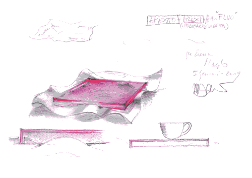 Image for Studio per vassoio "Mar Rosso" per Sawaya & Moroni