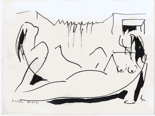 Image for Luciano Baldessari, architetto, pittore, scenografo 1896-1982 - Disegno a matita: "Le amiche"