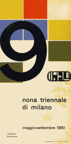 Image for Pieghevole della IX Triennale di Milano