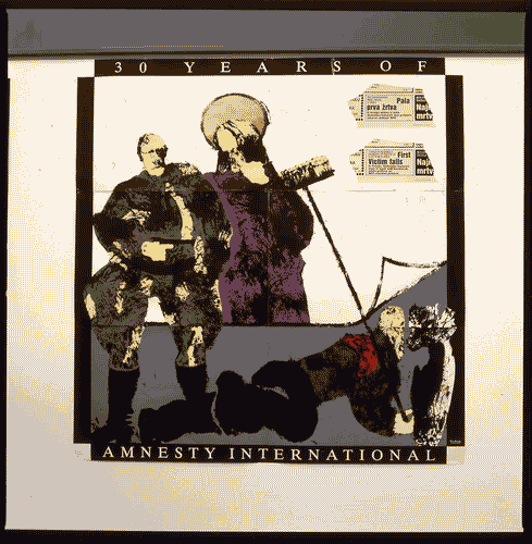 Image for XVIII Triennale - Partecipazioni internazionali - Croazia. I manifesti di Boris Bucan - Manifesto per i 30 anni di Amnesty International