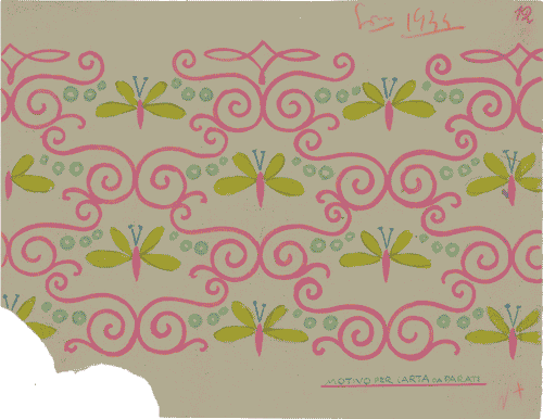 Image for Bozzetto per carta da parati