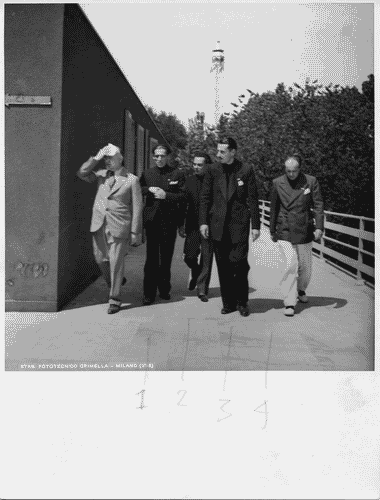 Image for V Triennale - Visita di Araldo Di Crollalanza - Giulio Barella - Gio Ponti- Carlo Alberto Felice