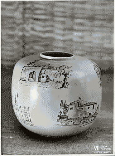 Image for VII Triennale - Mostra della ceramica - Vaso in ceramica di Guido Andlovitz