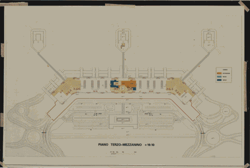 Image for La città temporanea - Aeroporti - Pianta terzo piano-magazzino dell'aeroporto di Malpensa 2000