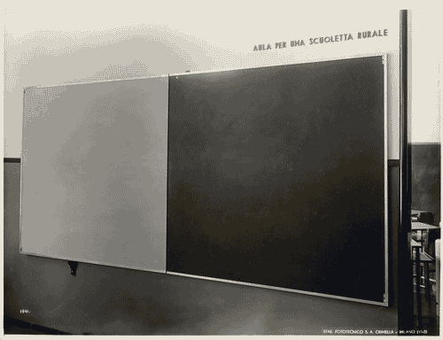 Image for V Triennale - Costruzioni nel parco Sempione - Aule scolastiche tipo - Lavagna girevole per una scuola rurale