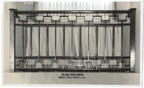 Image for IV Triennale - Scalone d'onore - Balaustra in ferro battuto disegno Mino Fiocchi