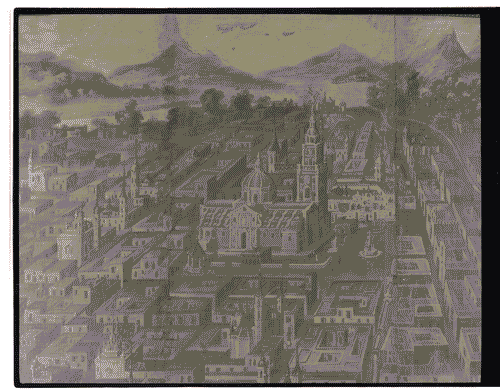 Image for XVII Triennale - Le città del mondo e il futuro delle metropoli - Partecipazioni internazionali - Sezione Messico - Paravento raffigurante la piazza principale di Città del Messico