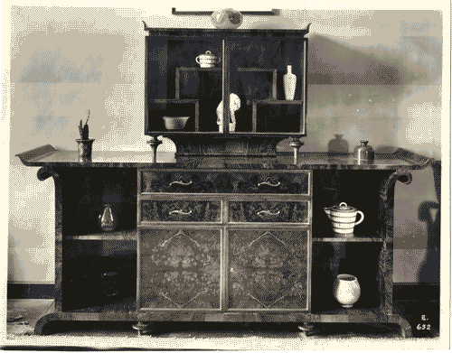 Image for IV Triennale - II Galleria dell'arredamento - Credenza con vetrina nella sala da pranzo di Virgilio Vallot