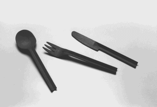 Image for serie Environnement Pierre Cardin: cucchiaio; forchetta; coltello (modello ligneo)