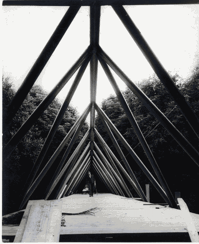 Image for XIII Triennale - Ponte in ferro e parco - Lavori di costruzione del Ponte- Aldo Rossi - Luca Meda