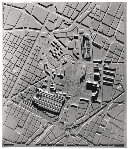 Image for Le città immaginate - Nove progetti per nove città. Sezione progettuale -Torino (Nella città, sul fiume Dora, dove le fabbriche sono vuote) - Modello in scala dell'area di progetto