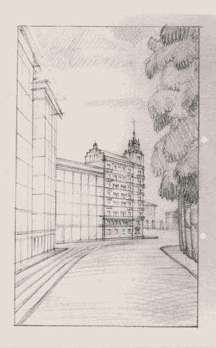 Image for Le città immaginate - Un viaggio in Italia. Sezione storica - Milano (o degli ideali pasticciati) - Prospettiva della casa di civile abitazione, diGio Ponti