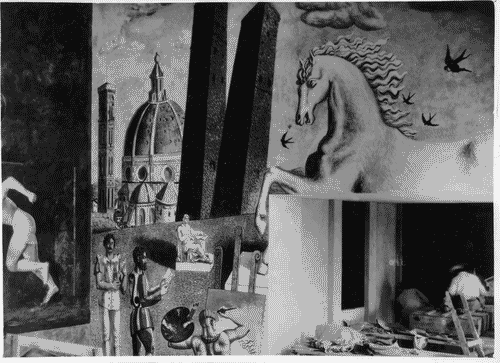 Image for V Triennale - Lavori di allestimento - Salone delle Cerimonie - Pittura murale "Cultura italiana" di Giorgio De Chirico