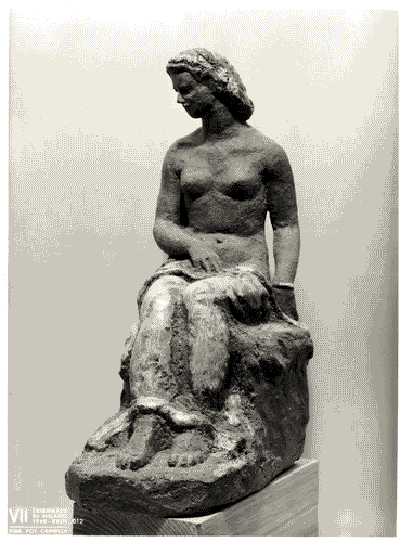 Image for VII Triennale - Sezione della Francia - Donna seduta in Grès di M. Dem