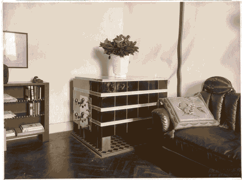 Image for II Biennale - Sezione della Germania - Segreteria e sala di lettura - Stufa in ceramica