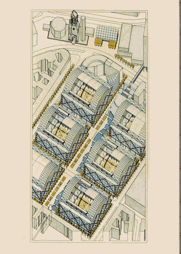Image for Progetto per zone edificabili della mostra internazionale dell'edilizia diJosef Paul Kleihues