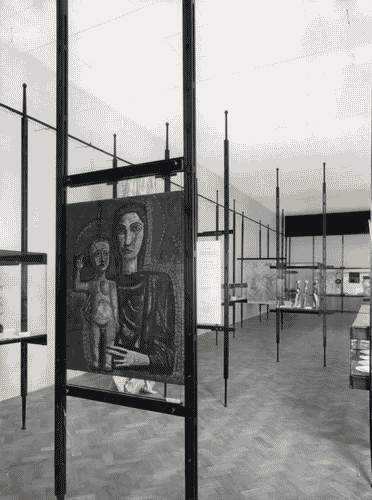 Image for IX Triennale - Mostre temporanee - Mostra internazionale di oggetti d'arte applicata eseguiti da pittori e scultori - Franca Antonioli Helg - Cartone preparatorio per il mosaico "Madonna col bambino" di Mario Sironi