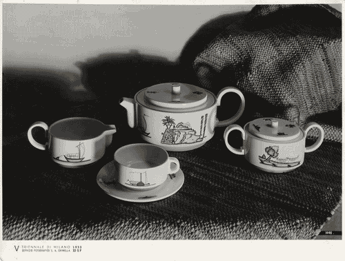 Image for V Triennale - Arti decorative e industriali - Ceramiche - Servizio da tè di Guido Andlovitz