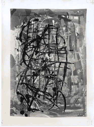 Image for XI Triennale - Mostra delle Produzioni d'arte - Sezione dei tessuti - Arazzo di seta "Composizione" - Alfredo Chighine