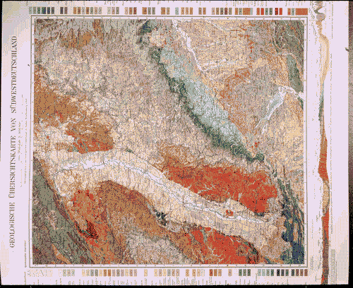 Image for XVII Triennale - Le città del mondo e il futuro delle metropoli - Partecipazioni internazionali - Sezione Germania - Pianta geologica dell'Alto Reno