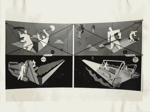 Image for VIII Triennale - Sezioni estere - Belgio - Terza parte. Grafica - Pannello sulla riduzione dei costi in edilizia