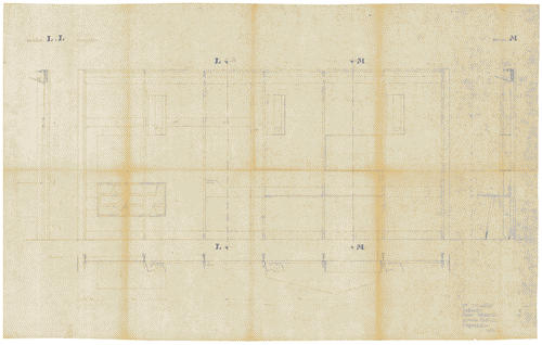 Image for Mostra di ambienti. Abitazione uniambientale. Parete con mobili