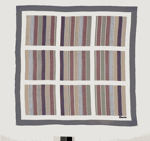 Image for Foulard di seta rigato spezzato