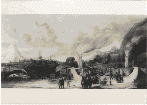 Image for Il luogo del lavoro - Il lavoro trasformato in immagini - Scene di lavoroindustriale - Olio su tela: Fabbrica di olio di balena della Greenland Company sull'isola Jan Mayen