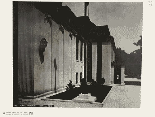 Image for V Triennale - Mostra internazionale di architettura moderna - Galleria delle mostre personali - Casa Primavesi di Josef Hoffmann