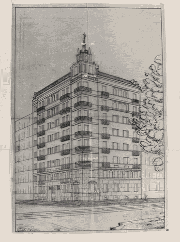 Image for Le città immaginate - Un viaggio in Italia. Sezione storica - Milano (o degli ideali pasticciati) - Prospettiva della casa di civile abitazione, diGio Ponti