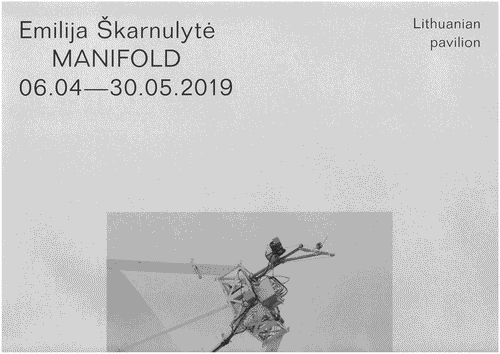 Image for Volantino di presentazione del padiglione della Lituania: "Emilija Škarnulyt? - MANIFOLD"