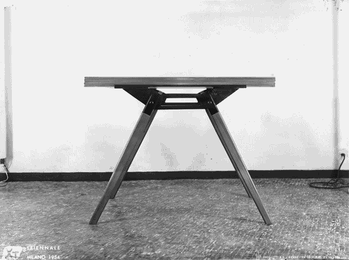 Image for X Triennale - Parco Sempione - Padiglione per esposizione di mobili di serie - Tavolo da pranzo allungabile - Roberto Mango