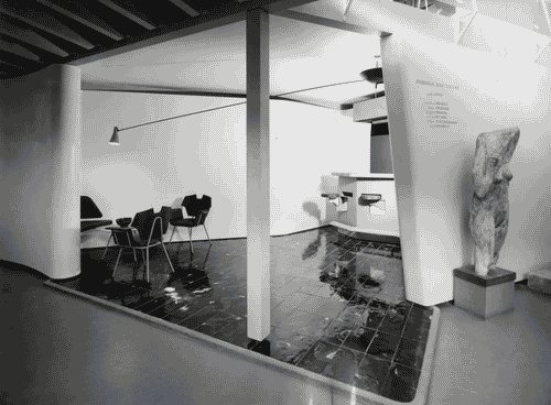 Image for IX Triennale - Ospitalità - Piccolo bar estivo - Melchiorre Bega - Pavimento in ceramica di Fausto Melotti