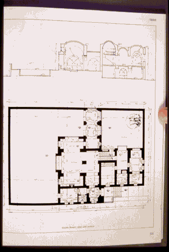 Image for XIX Triennale - Le partecipazioni internazionali - Riflessioni trasversali- Omaggio ad Hassan Fathy - Pianta e sezione di Casa Greiss ad Abusir