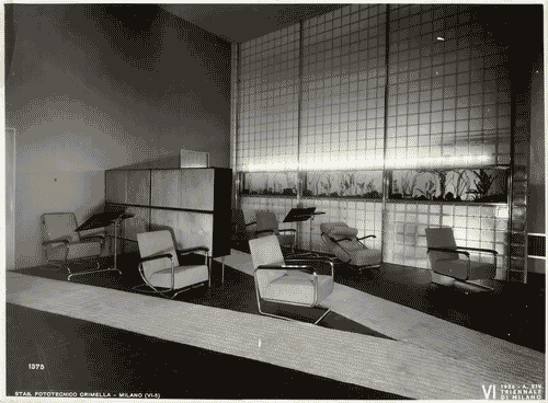 Image for VI Triennale - Mostra dell'arredamento - Sala di attesa per lo studio di un medico di Piero Bottoni e Mario Pucci