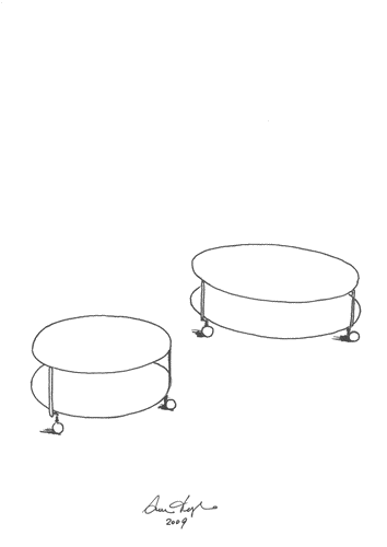 Image for Tavolino con rotelle "Girò" per Zanotta