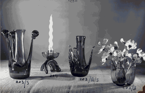 Image for IX Triennale - Padiglione del Vetro - Vasi e candelabro in vetro