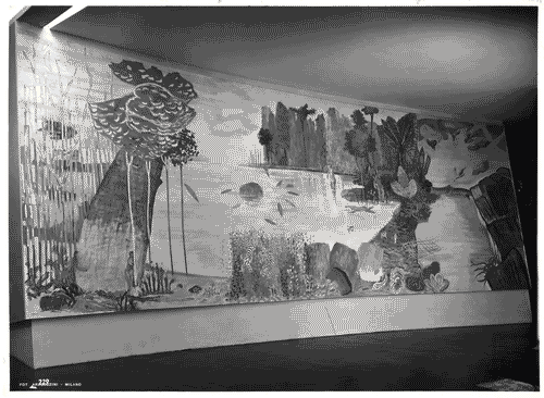 Image for IX Triennale - Palazzo dell'Arte - Vestibolo d'ingresso - Pittura murale "Gioia di vivere" di Angelo Del Bon