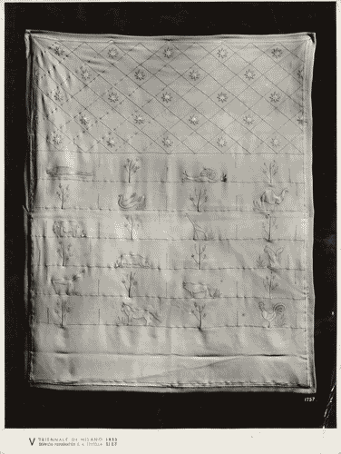 Image for V Triennale - Arti decorative e industriali - Tessuti-pizzi-ricami - Copertina in trapunto