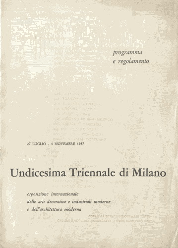 Image for Opuscolo "Programma e regolamento" di 27 pagine