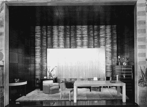 Image for V Triennale - Arti decorative e industriali - La Strada-Mostra d'ambienti moderni - Sala di Guglielmo Ulrich